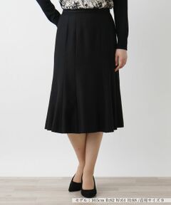 Leilian / レリアン ミニ・ひざ丈スカート | ウールジョーゼットフレアスカート