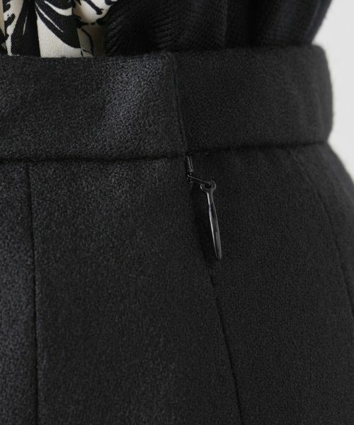 Leilian / レリアン ミニ・ひざ丈スカート | ウールジョーゼットフレアスカート | 詳細13