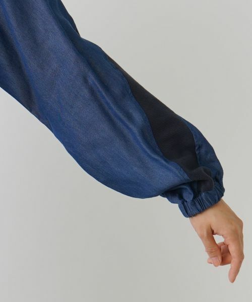 Leilian / レリアン カーディガン・ボレロ | 異素材ドッキングパーカー【MUSE BY ROCHAS Premiere】 | 詳細10