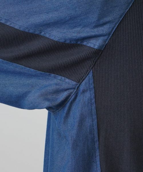 Leilian / レリアン カーディガン・ボレロ | 異素材ドッキングパーカー【MUSE BY ROCHAS Premiere】 | 詳細12