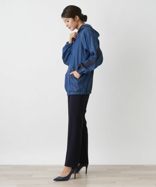 Leilian / レリアン カーディガン・ボレロ | 異素材ドッキングパーカー【MUSE BY ROCHAS Premiere】 | 詳細2