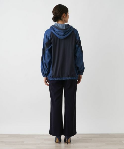 Leilian / レリアン カーディガン・ボレロ | 異素材ドッキングパーカー【MUSE BY ROCHAS Premiere】 | 詳細3