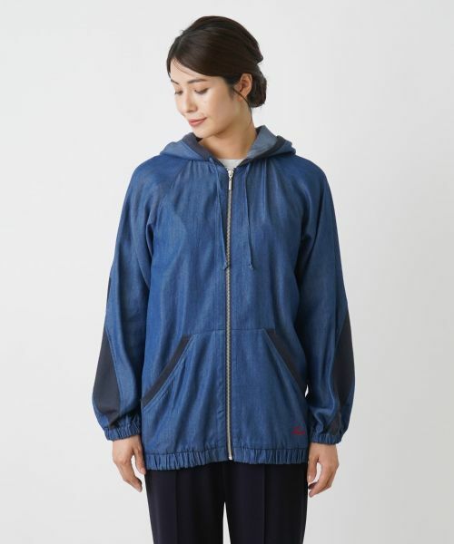 Leilian / レリアン カーディガン・ボレロ | 異素材ドッキングパーカー【MUSE BY ROCHAS Premiere】 | 詳細4