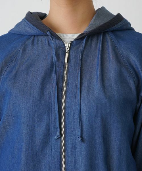 Leilian / レリアン カーディガン・ボレロ | 異素材ドッキングパーカー【MUSE BY ROCHAS Premiere】 | 詳細7