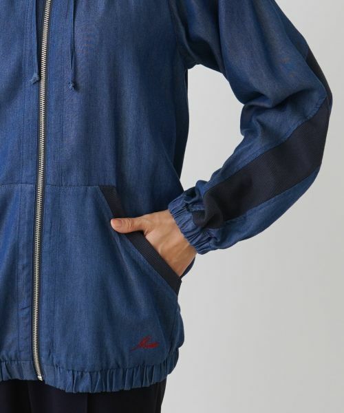 Leilian / レリアン カーディガン・ボレロ | 異素材ドッキングパーカー【MUSE BY ROCHAS Premiere】 | 詳細9