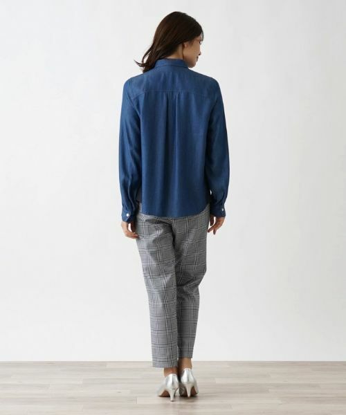 Leilian / レリアン シャツ・ブラウス | デニム風ブラウス【MUSE BY ROCHAS Premiere】 | 詳細3