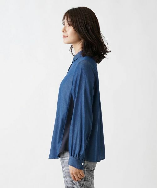Leilian / レリアン シャツ・ブラウス | デニム風ブラウス【MUSE BY ROCHAS Premiere】 | 詳細5
