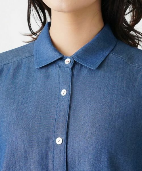 Leilian / レリアン シャツ・ブラウス | デニム風ブラウス【MUSE BY ROCHAS Premiere】 | 詳細7