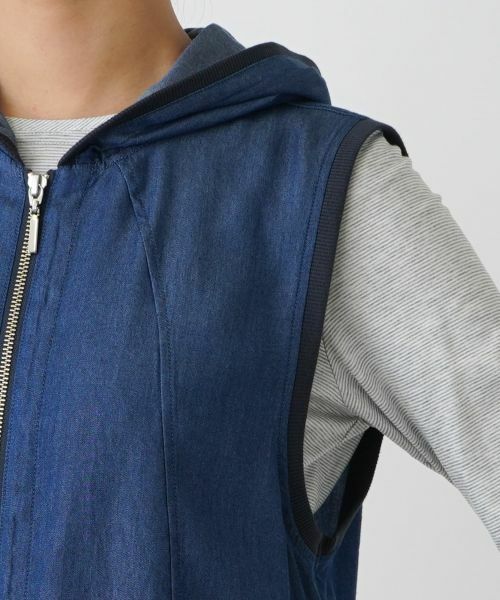 Leilian / レリアン テーラードジャケット | デニムベスト【MUSE BY ROCHAS Premiere】 | 詳細10