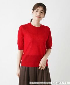 Leilian / レリアン ニット・セーター | 五分袖ニットプルオーバー