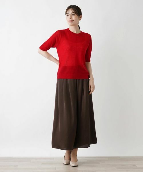 Leilian / レリアン ニット・セーター | 五分袖ニットプルオーバー | 詳細1