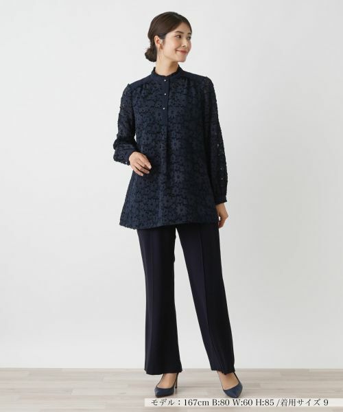 Leilian / レリアン シャツ・ブラウス | フラワーモチーフブラウス | 詳細1