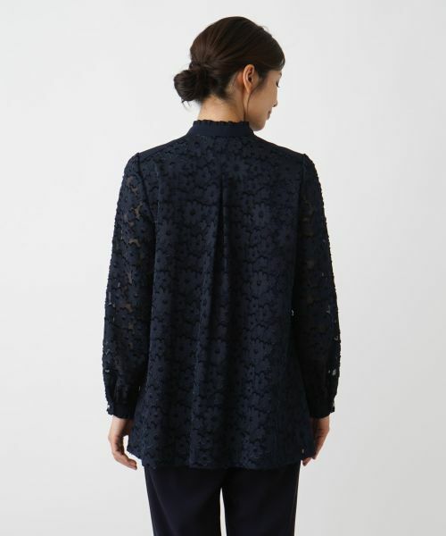 Leilian / レリアン シャツ・ブラウス | フラワーモチーフブラウス | 詳細6