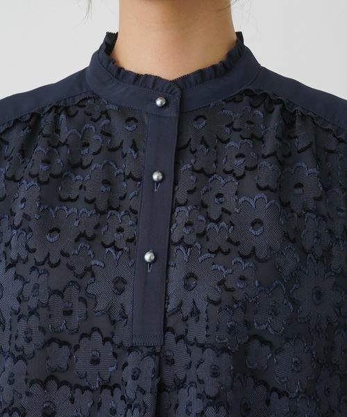 Leilian / レリアン シャツ・ブラウス | フラワーモチーフブラウス | 詳細7