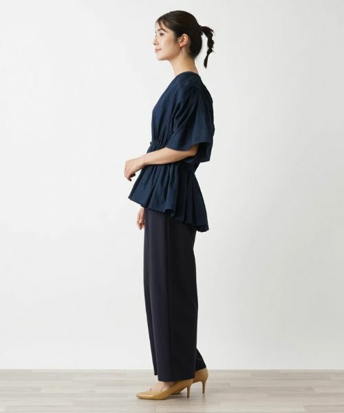 Leilian / レリアン シャツ・ブラウス | 洗えるVネック半袖ブラウス【Leilian WHITE LABEL】 | 詳細11