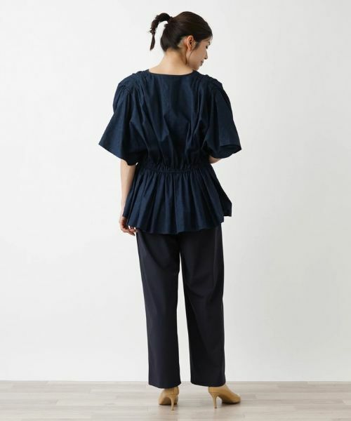 Leilian / レリアン シャツ・ブラウス | 洗えるVネック半袖ブラウス【Leilian WHITE LABEL】 | 詳細12