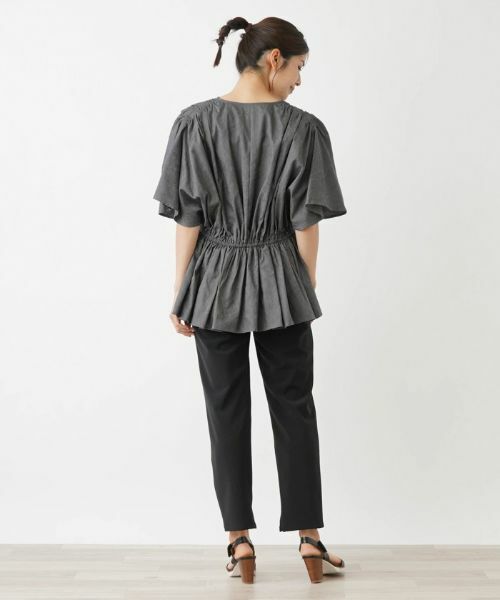 Leilian / レリアン シャツ・ブラウス | 洗えるVネック半袖ブラウス【Leilian WHITE LABEL】 | 詳細7