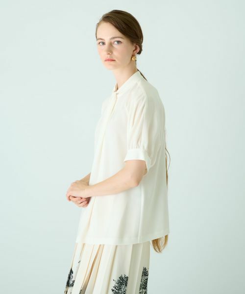 Leilian / レリアン シャツ・ブラウス | 半袖シフォンブラウス | 詳細1
