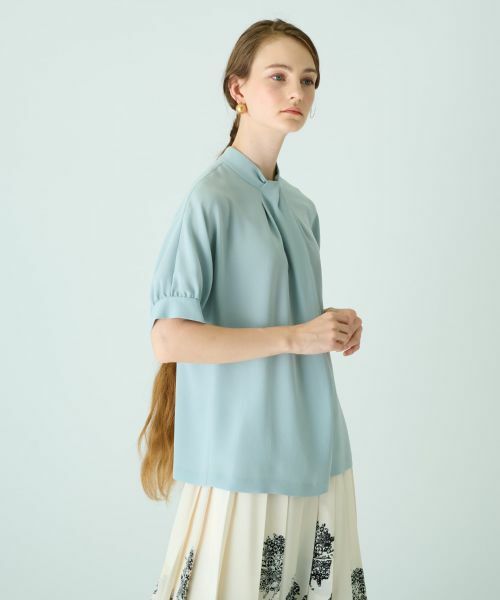 Leilian / レリアン シャツ・ブラウス | 半袖シフォンブラウス | 詳細3