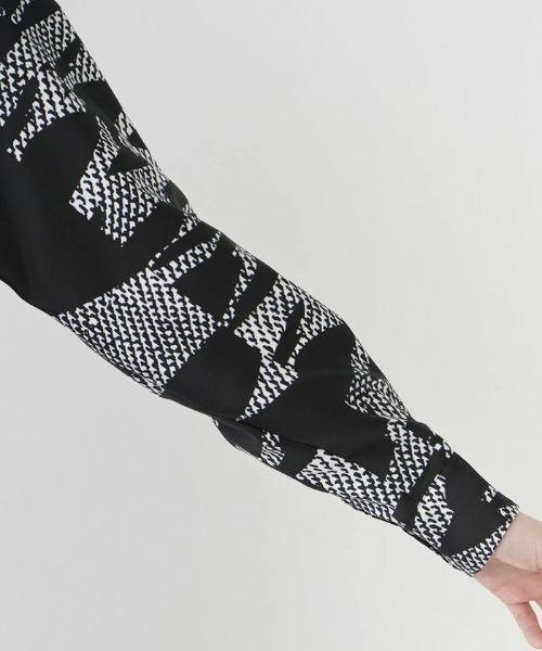 Leilian / レリアン シャツ・ブラウス | モノトーン総プリントブラウス | 詳細19