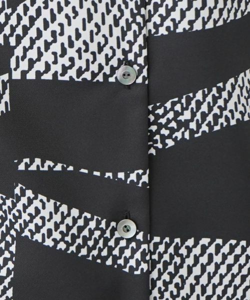 Leilian / レリアン シャツ・ブラウス | モノトーン総プリントブラウス | 詳細21