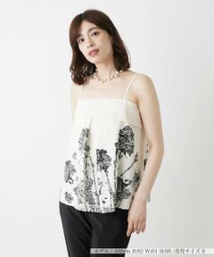 Leilian / レリアン キャミソール・チューブトップ | フラワープリントキャミソール