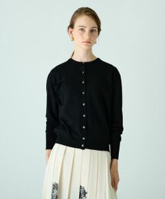 Leilian / レリアン カーディガン・ボレロ | クルーネックニットカーディガン