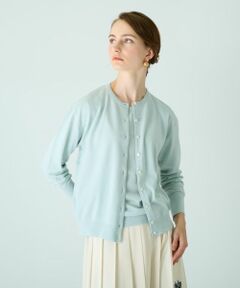 Leilian / レリアン カーディガン・ボレロ | クルーネックニットカーディガン