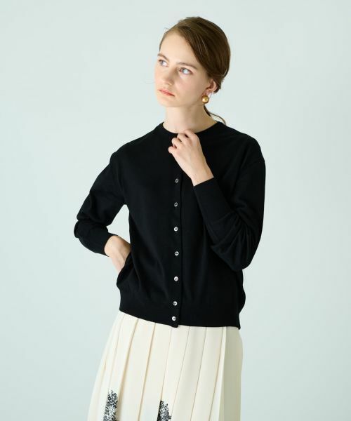 Leilian / レリアン カーディガン・ボレロ | クルーネックニットカーディガン | 詳細1