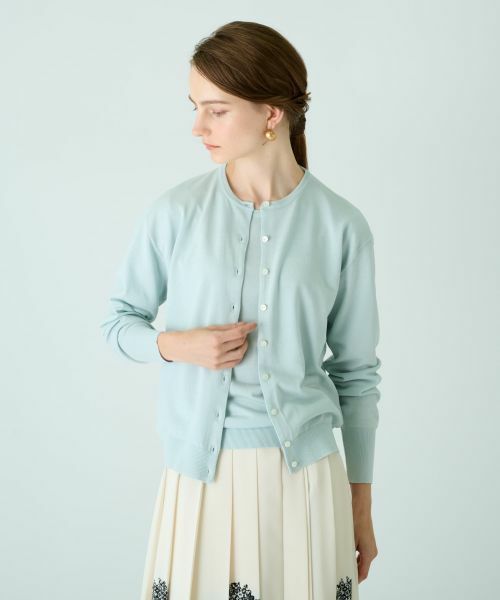 Leilian / レリアン カーディガン・ボレロ | クルーネックニットカーディガン | 詳細5
