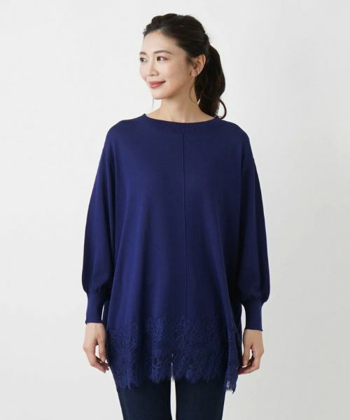 Leilian / レリアン ニット・セーター | チュニック丈ニットプルオーバー【Leilian WHITE LABEL】 | 詳細10