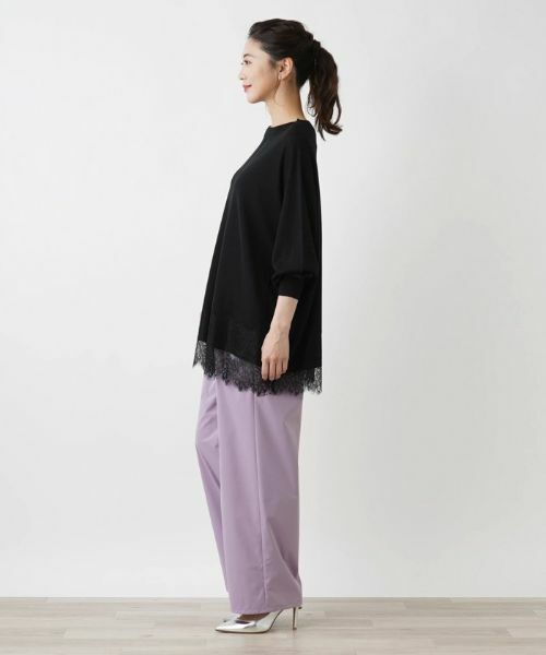 Leilian / レリアン ニット・セーター | チュニック丈ニットプルオーバー【Leilian WHITE LABEL】 | 詳細2