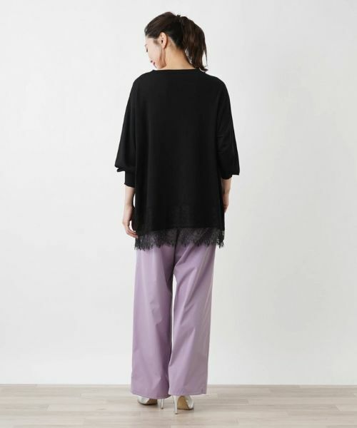 Leilian / レリアン ニット・セーター | チュニック丈ニットプルオーバー【Leilian WHITE LABEL】 | 詳細3