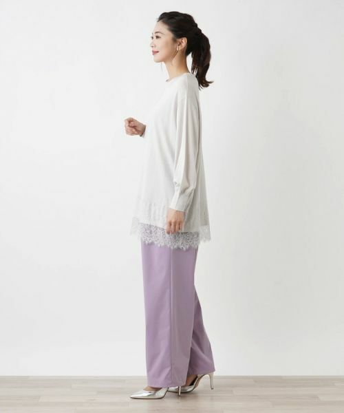 Leilian / レリアン ニット・セーター | チュニック丈ニットプルオーバー【Leilian WHITE LABEL】 | 詳細5