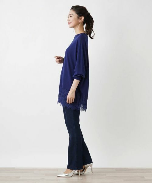 Leilian / レリアン ニット・セーター | チュニック丈ニットプルオーバー【Leilian WHITE LABEL】 | 詳細8