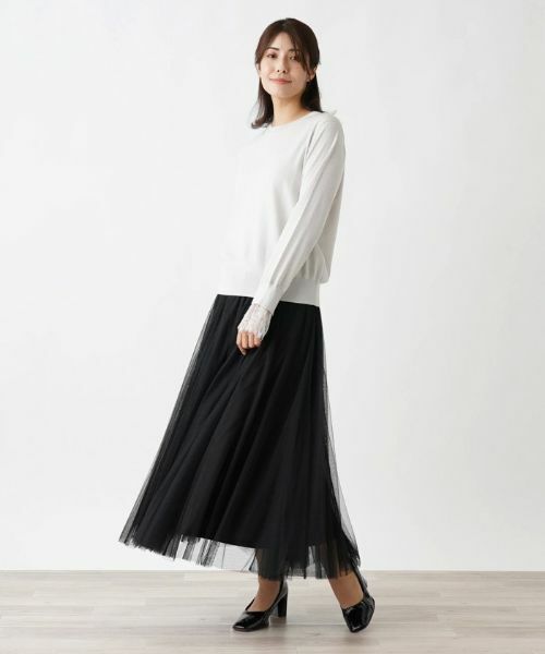 Leilian / レリアン ニット・セーター | シルクミックスニット【Leilian WHITE LABEL】 | 詳細1