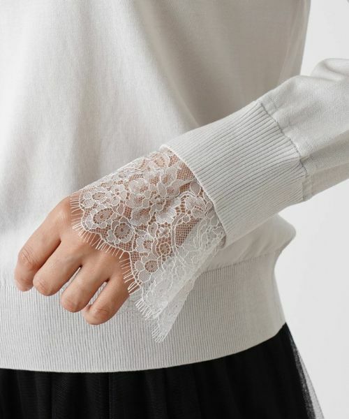 Leilian / レリアン ニット・セーター | シルクミックスニット【Leilian WHITE LABEL】 | 詳細4