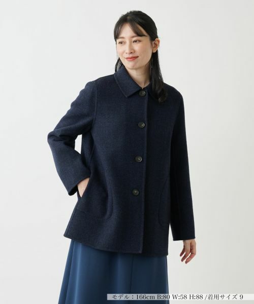 Leilian/レリアン コート ネイビー 11(L)