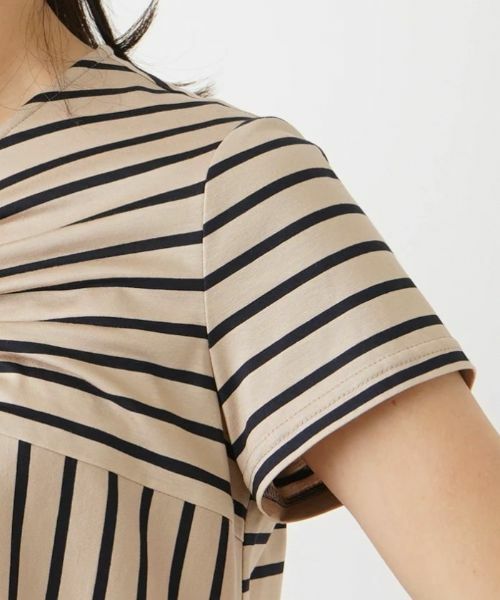 Leilian / レリアン カットソー | 半袖ストライプカットソー【Leilian WHITE LABEL】 | 詳細12