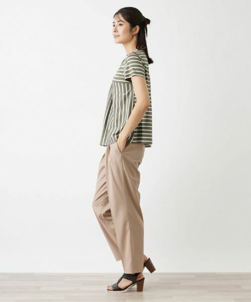 Leilian / レリアン カットソー | 半袖ストライプカットソー【Leilian WHITE LABEL】 | 詳細2