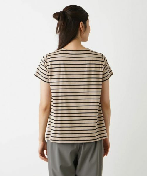 Leilian / レリアン カットソー | 半袖ストライプカットソー【Leilian WHITE LABEL】 | 詳細9