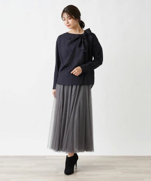 Leilian / レリアン シャツ・ブラウス | リボンデザインブラウス | 詳細1