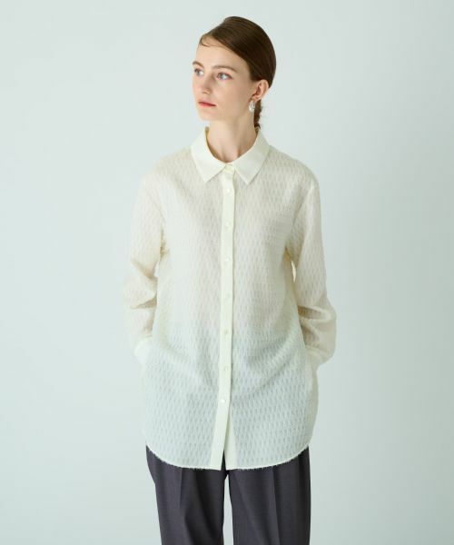 Leilian / レリアン シャツ・ブラウス | ジャカードブラウス | 詳細1