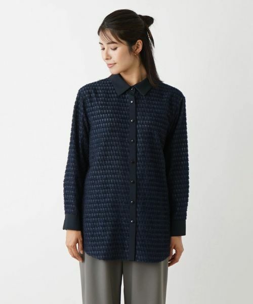 Leilian / レリアン シャツ・ブラウス | ジャカードブラウス | 詳細13