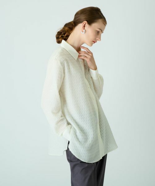 Leilian / レリアン シャツ・ブラウス | ジャカードブラウス | 詳細2