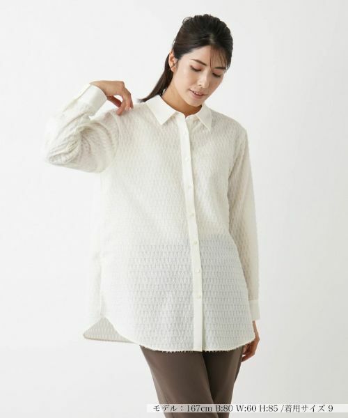 Leilian / レリアン シャツ・ブラウス | ジャカードブラウス | 詳細6