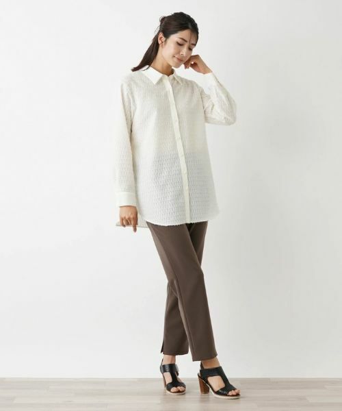 Leilian / レリアン シャツ・ブラウス | ジャカードブラウス | 詳細7