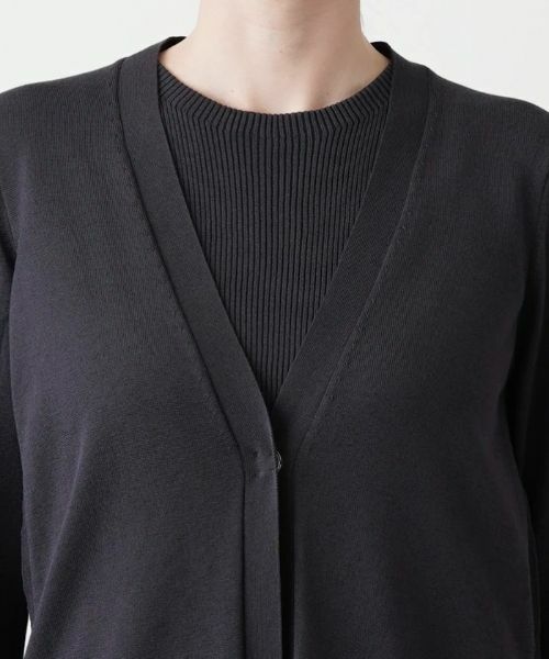 Leilian / レリアン カーディガン・ボレロ | 洗えるワンボタンカーディガン | 詳細10