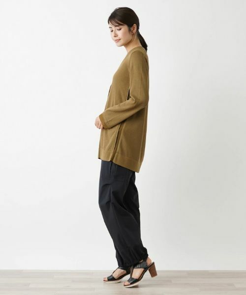 Leilian / レリアン カーディガン・ボレロ | 洗えるワンボタンカーディガン | 詳細2