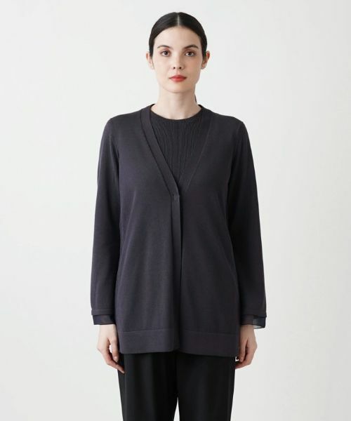 Leilian / レリアン カーディガン・ボレロ | 洗えるワンボタンカーディガン | 詳細7